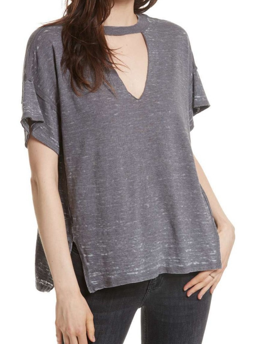 Free People Jordan Burnout Tee NWT